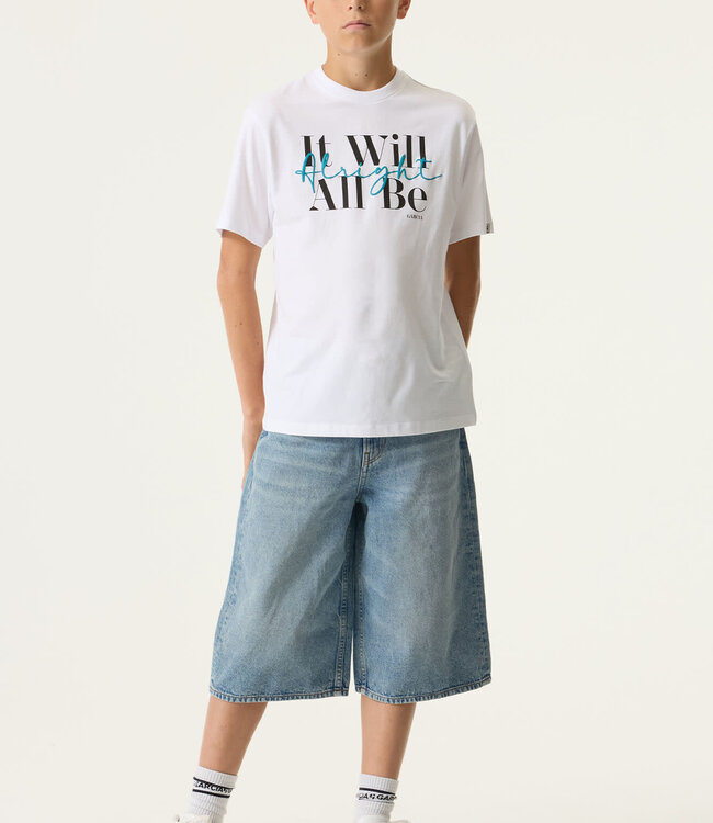 GARCIA T-Shirt IT WILL ALL BE ALLRIGHT GARCIA BOYS WHITE