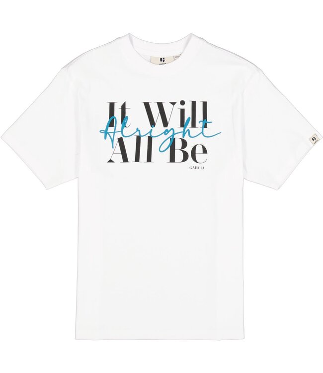 GARCIA T-Shirt IT WILL ALL BE ALLRIGHT GARCIA BOYS WHITE