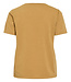VILA T-Shirt LUXI GLITTER V-NECK VILA AMBER GOLD