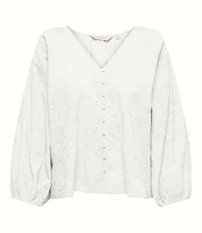 ONLY Blouse ZION V-NECK ONLY CLOUD DANCER