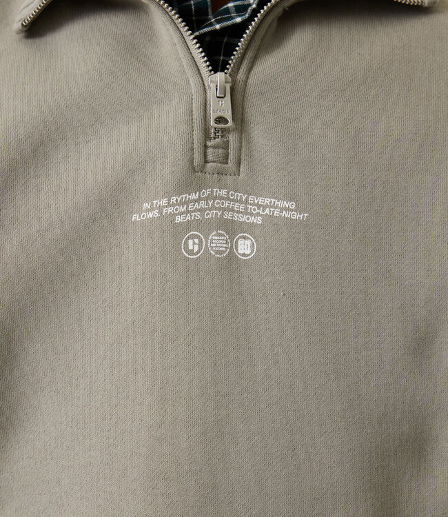 GARCIA Pull ZIP COLLAR GARCIA BOYS GRAVEL