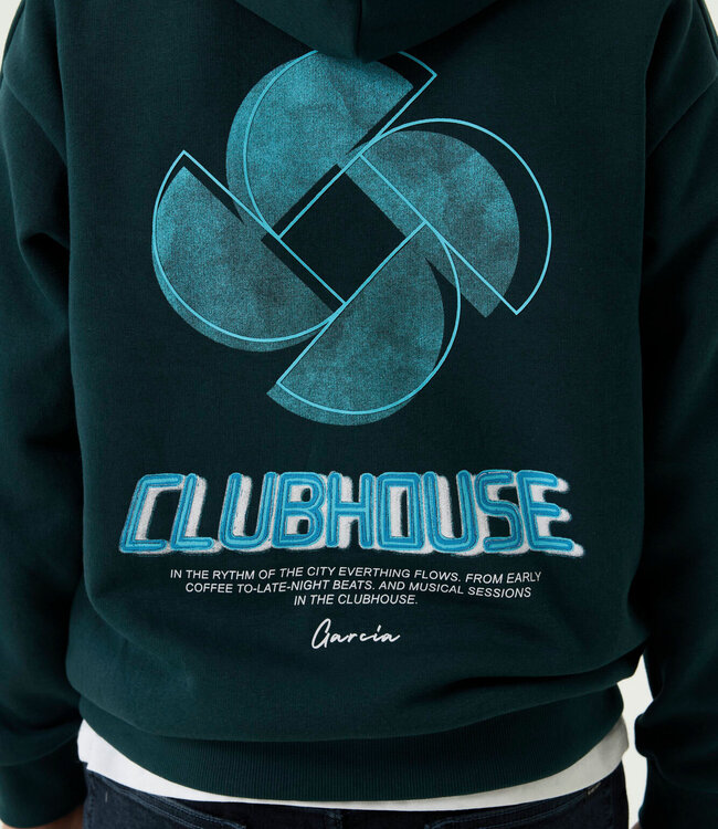 GARCIA Hoodie CLUBHOUSE GARCIA BOYS JADED TEAL