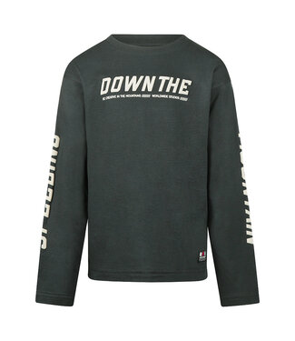 NO WAY MONDAY T-Shirt LONG SLEEVE DOWN NO WAY MONDAY BOYS GRAY