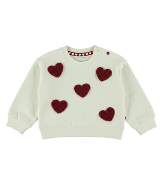 DIRKJE Pull HEARTS DIRKJE GIRLS WHITE