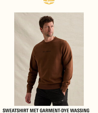PME LEGEND Pull LOGO OP BORST PME LEGEND CAPPUCCINO