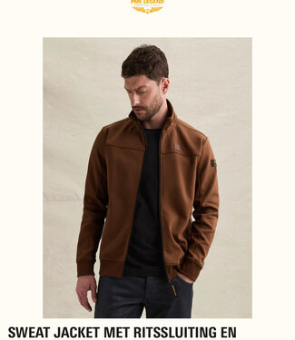 PME LEGEND Jas SWEAT GEQUILT PATROON PME LEGEND CAPPUCCINO