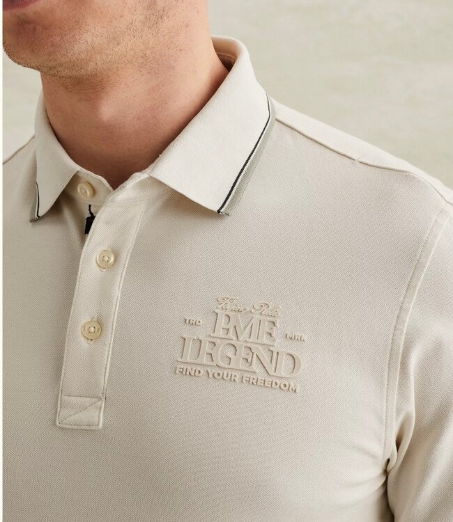 PME LEGEND Polo PIQUE MET ARTWORK PME LEGEND EGRET