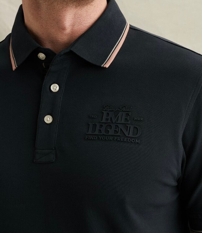 PME LEGEND Polo PIQUE MET ARTWORK PME LEGEND CARBON