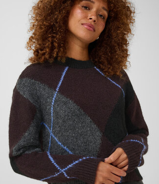 KAFFE Pull GRITH KNIT KAFFE DARK GREY