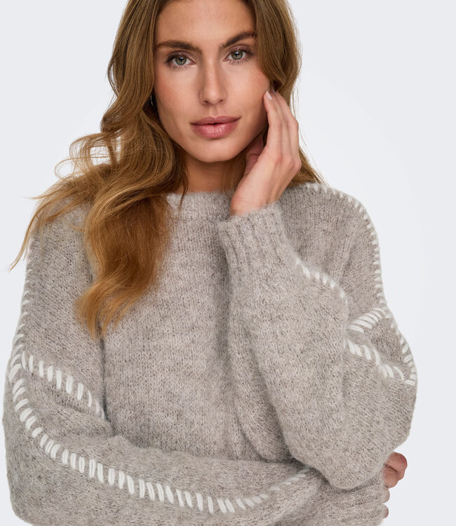 JDY Pull ZOEY STITCH JDY CHATEAU GRAY