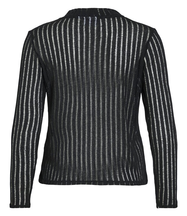 VILA T-Shirt FATIMA CREW NECK VILA BLACK BEAUTY