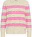 KAFFE Pull NIEL KAFFE STRIPED FEATHER GRAY MELANGE 108950