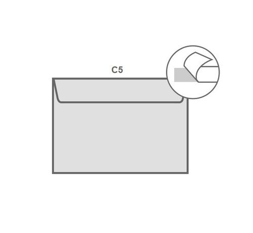 Archaïsch bedrijf actie Witte envelop C5 162 x 229 mm doos 500 stuks - VerpakkingenXL