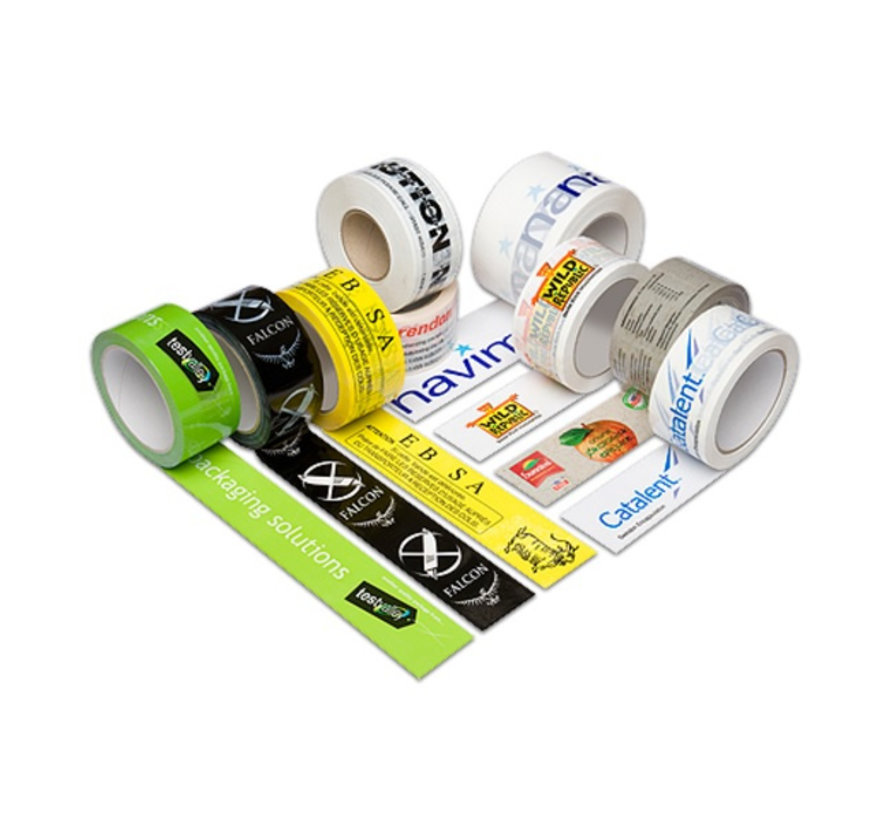 leren gevechten Veilig Bedrukte PVC Tape - 2 Kleuren - 50 mm x 66 m - Bestel direct -  VerpakkingenXL