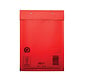 Rode luchtkussen enveloppen D 180 x 265 mm A5+ Rood Gekleurd  - Doos met 100 stuks