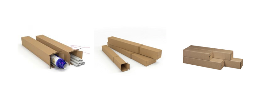 100 Vierkante Verzendkokers – 450x110x110 Mm, Enkelgolfkarton, Vouwdoos, Zonder Extra Verzendtoeslag, Bruin, Ideaal Voor Posters En Tekeningen