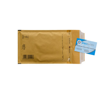 Specipack Luchtkussen enveloppen Bruin B12 - Bubbelenvelop 120 x 215 mm A6  - Doos met 200 stuks