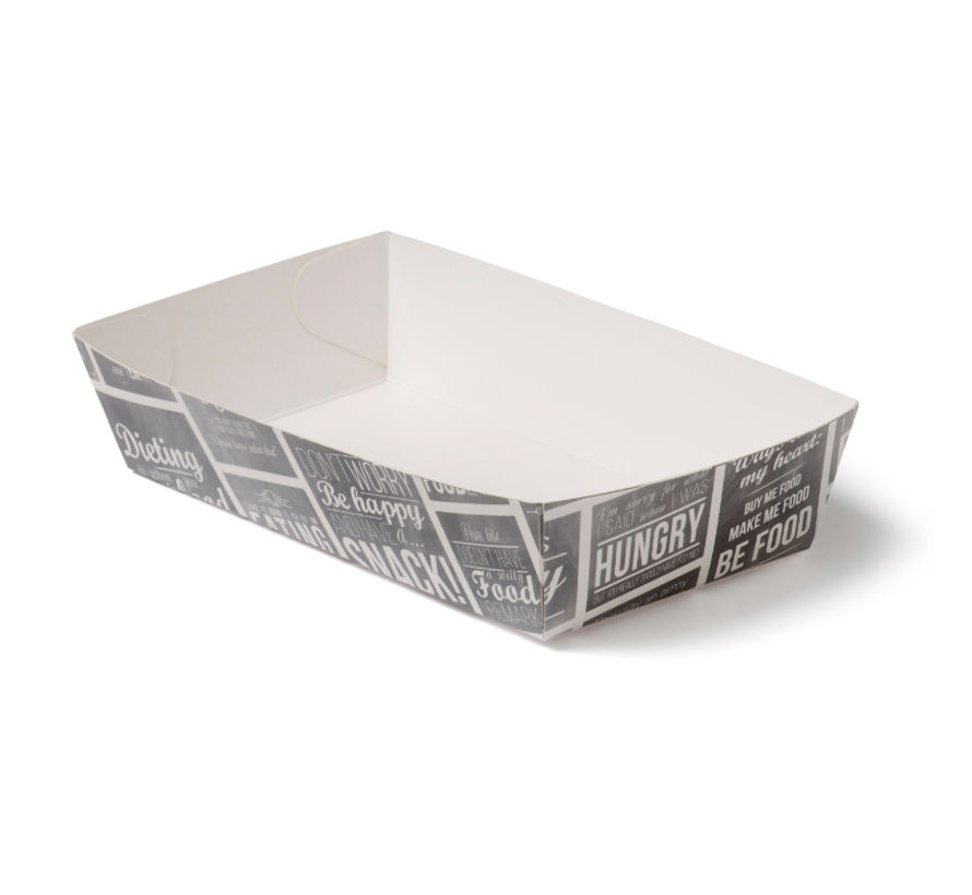 Snackbakje karton A13 - Pubchalk 150 x 70 x 35 mm - 400 stuks / €0,10 per stuk