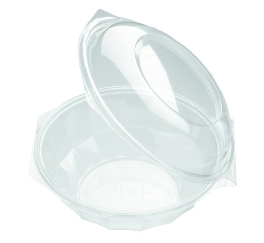 Saladebak Rond Transparant Ø 160mm - 1000ml - 300 stuks