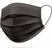 Specipack Type IIR Mondkapjes - Zwart 50 stuks - CE - Medisch mondkapje