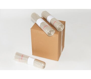 Specipack Knapzak LDPE Recyclaat 400 liter - 37 my - met sluitlint - geperforeerd - 84 knapzakken