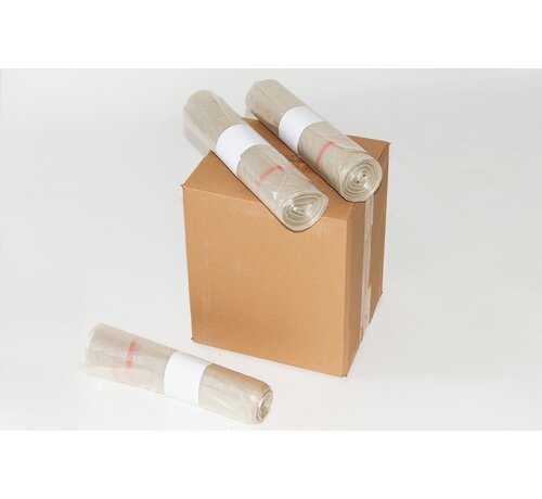 Specipack Knapzak LDPE Recyclaat 400 liter - 37 my - met sluitlint - geperforeerd - 84 knapzakken