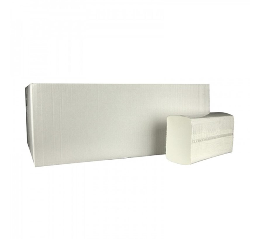 Handdoekjes Multifold 100% cellulose - 2 laags - 20,6 x 24 cm - 3060 stuks