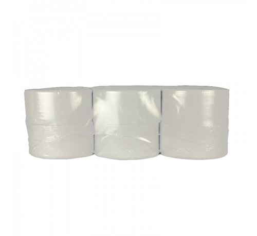 Toiletpapier Mini Jumbo - 2 laags - Verpakking met 12 rollen