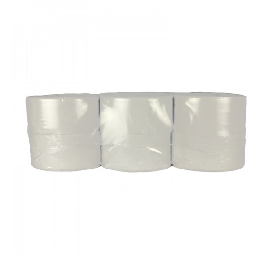 Toiletpapier Mini Jumbo - 2 laags - Verpakking met 12 rollen