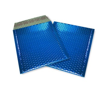 Specipack Blauwe luchtkussen enveloppen metallic glanzend D 180 x 250 mm A5+ - Doos met 100 stuks
