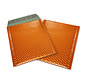 Oranje luchtkussen enveloppen metallic glanzend D 180 x 250 mm A5+ - Doos met 100 stuks