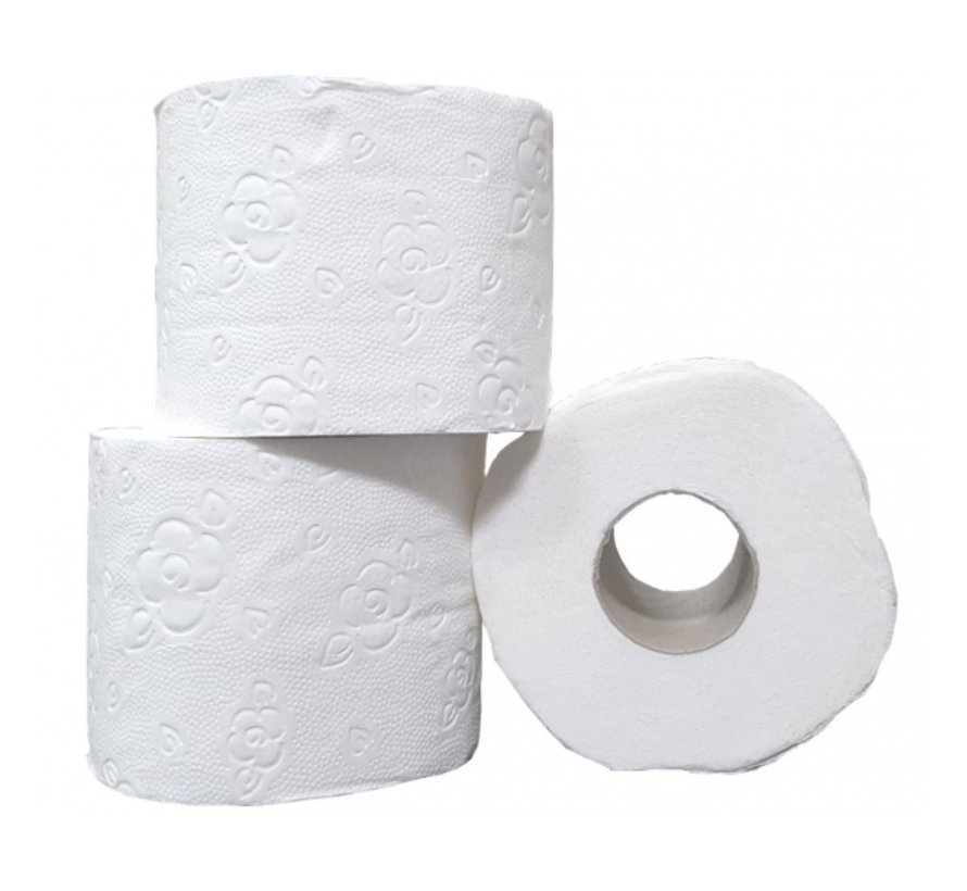 Toiletpapier Traditioneel 100% cellulose - 3 laags - 250 vellen per rol - 72 rollen in folie