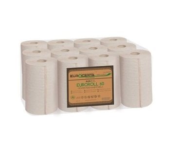 Specipack Handdoekrol Mini Centerfeed 100% recycled - 2 laags - 20 cm - 12 rollen van 60 meter in folie