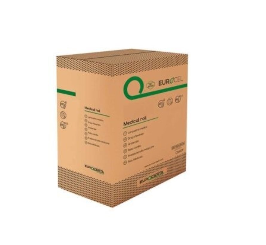 Onderzoeksbankrollen 100% recycled - 2 laags - 59,5 cm breed - 6 x 66 meter in doos