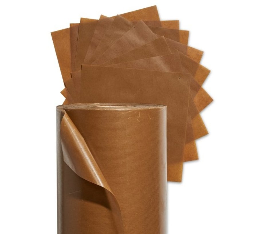 Geparaffineerd kraftpapier op rol - 140 cm x 226 m - 95 gr/m²