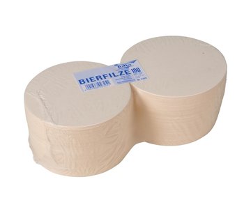 Specipack Bierviltjes blanco rond - Pak met 100 stuks - 10,7 cm doorsnede