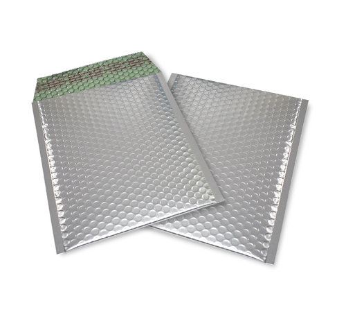 Specipack Zilver luchtkussen enveloppen metallic mat D 180 x 250 mm A5+ - Doos met 100 stuks