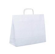 Specipack Papieren tasjes - 54 x 14 x 44 cm - Gedraaid Koord of Platte Handgreep  -200 stuks