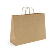 Specipack Papieren tasjes - 32 x 17 x 39 cm - Gedraaid koord - 250 stuks