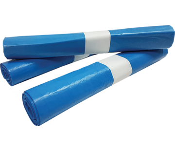 Specipack Afvalzakken HDPE 80 x 110 cm - T25 blauw - 15 x 20 zakken in doos
