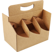 Specipack Draagtray karton - Voor 6 bierflessen - 15 stuks in verpakking