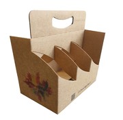 Specipack Bierverpakking karton bedrukt - voor 6 bierflessen - 30 stuks bedrukt met eigen ontwerp