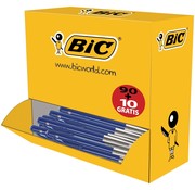 Bic Bic balpen M10 Clic voordeelpak blauw - Pak met 100 pennen