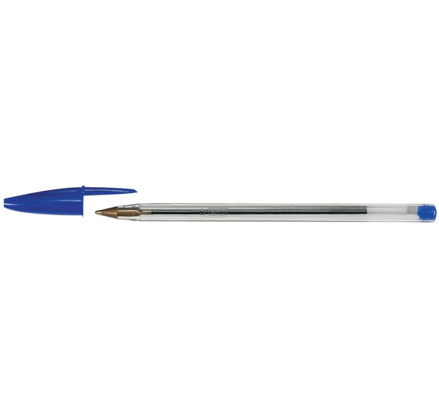 Verleiden injecteren het is nutteloos Bic balpen - Cristal - Medium - blauw - Binnen 24 uur geleverd -  VerpakkingenXL