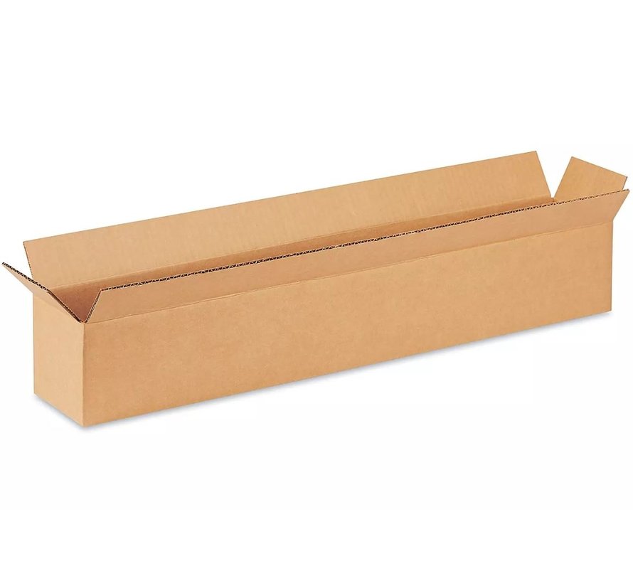 Langwerpige kartonnen vouwdozen - Teckelbox dozen -  dubbele golf - 1000 x 150 x 150 mm