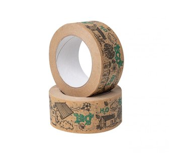 Specipack Bedrukte Papier Tape - 2 Kleuren  - 50 mm x 50 m