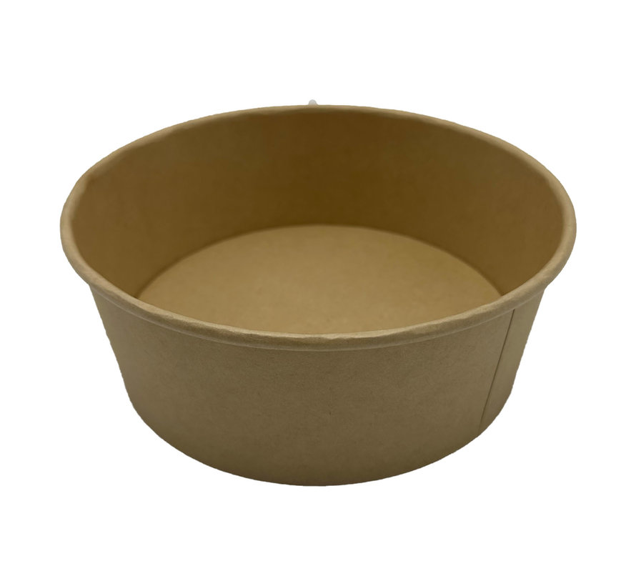 Salad bowl kraft - pokebowl - karton - 750 ml / 26 oz - doos met 300 stuks