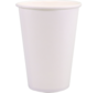 Beker karton/PE - hot drink cup - 300ml/12oz - wit - 1000 stuks