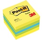 Post-it Notes Mini Kubus - 400 vellen - 51 x 51 mm - Groen, Geel, Blauw