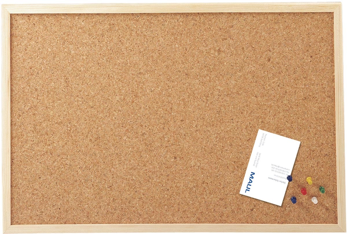 Voorafgaan Medisch wangedrag Opiaat MAUL - prikbord van kurk met houten frame - 60x100cm - VerpakkingenXL
